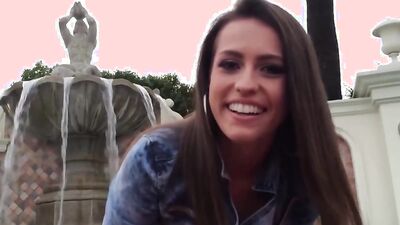 Kelsi Monroe's petite body takes a hard pounding & a hot load on her face