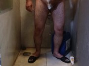 Masculine Turkish Shaves and Cums in Office Bathroom