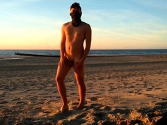 Naked at the beach