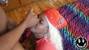female gang member gives popping blowjob with a nasty facial...... featuring hazelnutxxx