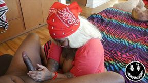 female gang member gives popping blowjob with a nasty facial...... featuring hazelnutxxx