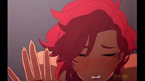 Detonada backshot pelirroja