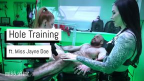 Hole Training | Double Domme Latex Pegging & Stretching