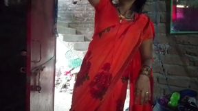 Bhabhi's ass fucked brother-in-law's cock standing up in doggy style Hindi audio