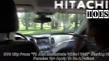 NonNude BTS From Rina Arem'_s I'_ll Just Masturbate While I Wait, Masturbates With Hitachi Magic Wand In The Car, Watch Film At HitachiHoes To See The Full Film Reup