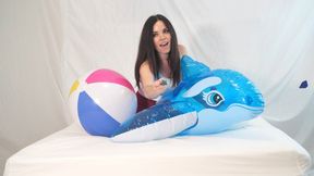 Jasmin Jai Nails Rip Beachballs and Pool Toys