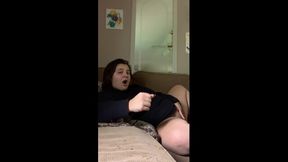 Chubby girlfriend JOI w/cum countdown