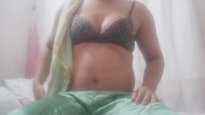 Indian hot woman erotic moment home alone