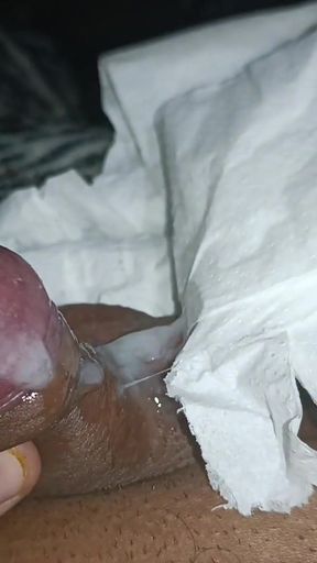 Watch me cum so good with my foreskin down while I masturbate.   Clip 1