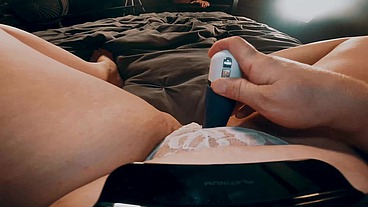 Sexy BBW Sold Pink Panties Play with Pee