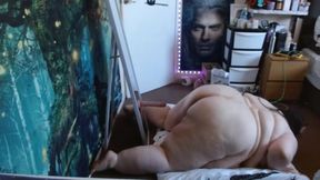 SSBBW Too Fat to Fuck Mirro Dildo Part 1