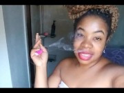 Smoking Big Lips Ebony Black Girl Sexy Audio Voice Erotic Poetry Music Spoken Word - Cami Creams