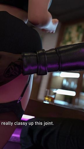 Steps of Debauchery - Part 8: Cuckolded at the Bar - Blowjob in Front of Husband