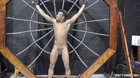 DaddysBondageBoys: Master Kaden Roads rope up and torments his RTs big black cock