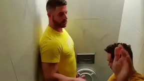 Bearded Bear Duo Shares Hot Public Blowjob Action – Wild Gay Moment 18+