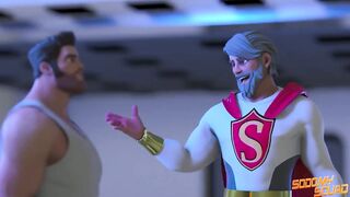 Flame, Dr. Power & Jayden Marcos get kinky in a family roleplay with a fucking machine