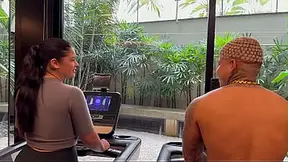 I met this fair-skinned girl at the gym in the apartment where I was staying. I told her I was from Rio de Janeiro, and she invited me to her room, and we had sex secretly from her husband.