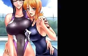 Nude ecchi one piece anime girls