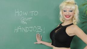 ”Strokies Natasha Juja trains top handjob skills”