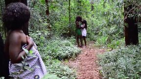 Sexy Big Ass Ebony Lesbians Drill Their Pussies With Big Double Dildo