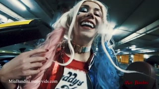 Public fuck with horny Harley Quinn. Halloween