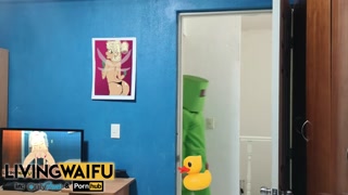 AMONG US anime 2D REAL WORLD waifu version hentai sex parody #1 masturbation &amp; doggystyle big ass