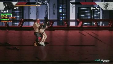 Hentai game Pure onyx . Cute punk lady having sex with a masked man