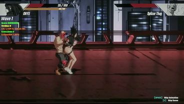 Hentai game Pure onyx . Cute punk lady having sex with a masked man
