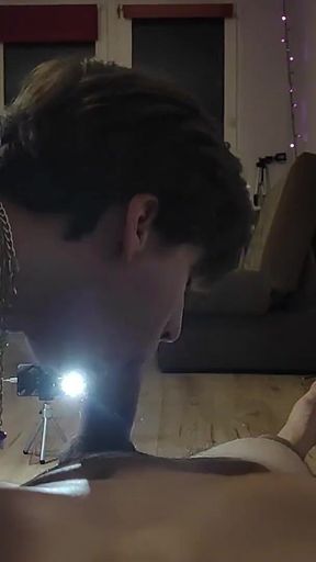 Twink Services His Roommate Fat and Big Cock