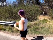 Drinking Pee in Public, Risky through the Streets of the City, final session part 3 -short version-