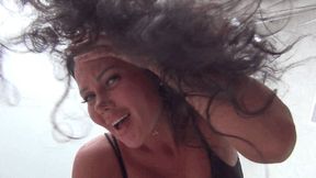 White panties Under the giantess s skirt d