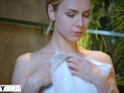 TUSHY Anal loving blonde student has hot sex with neighbor