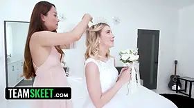 Stellar bride sophia sterling screws her wedding photographer before the ceremony