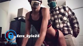 Ebony black sissy crossdresser Ezra_Kyle25 gets fucked by hung black daddy on onlyfans
