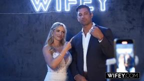 Danielle Renae's Wild Night: A Stunning Bride's Adventure with Five Friends While Her Husband Looks On