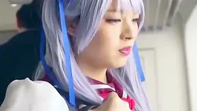 Cute School Tgirl Got Blowjobs