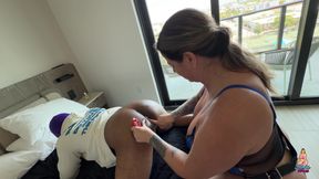 Jasmine Flowers Pegging Training, femdom Goddess