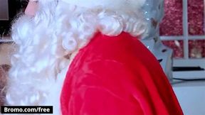 BROMO Santa Claus Jaxton Wheeler Finds Naughty Brenner Bolton Naked Near The Xmas Tree