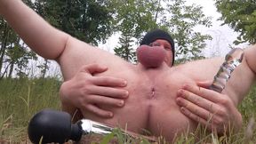 Naughty chastity boy desperate anal orgasm