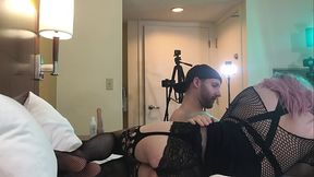 Sexy Goth TS Sucks Cock