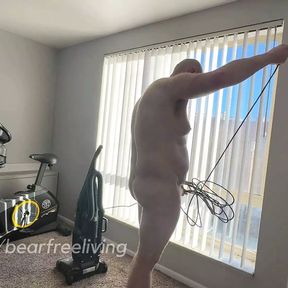 Straight Hunk Vacuums the Living Room Naked and in Underwear