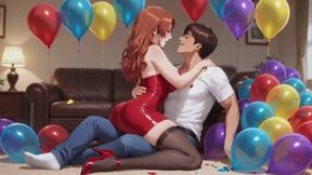 Balloons Fantasies #6B: Stepmom's Secret Balloon Ecstasy Confession (Animated)
