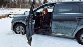 True North Trap: Dixie's First Stuck, Flirting with Snow, Pedals, and her Rescuer. Is this just the start of Damsel Dixie's stuck adventures?