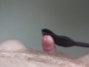 Hitting my penis softly with the flippy flappy