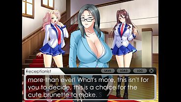 Busty milf tempts innocent Aika in a smutty lesbian hentai vore project