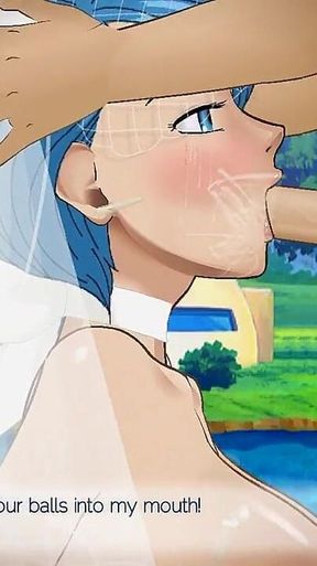 Bulma Sloppy Facefuck in Wedding Dress