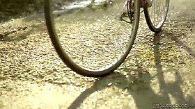 Liona riding my bike