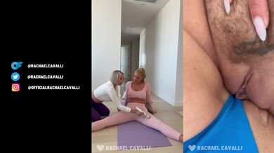 Double MILF Yoga stretching + Fucking | RACHAEL CAVALLI + MELLANIE MONROE