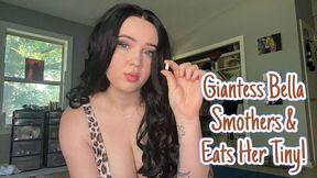 Giantess Bella Smothers and Eats Her Tiny! (1080p)