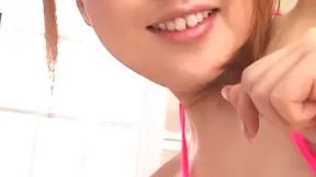 Top notch Japanese teen girl Miyu Hoshino enjoys sweet treatment